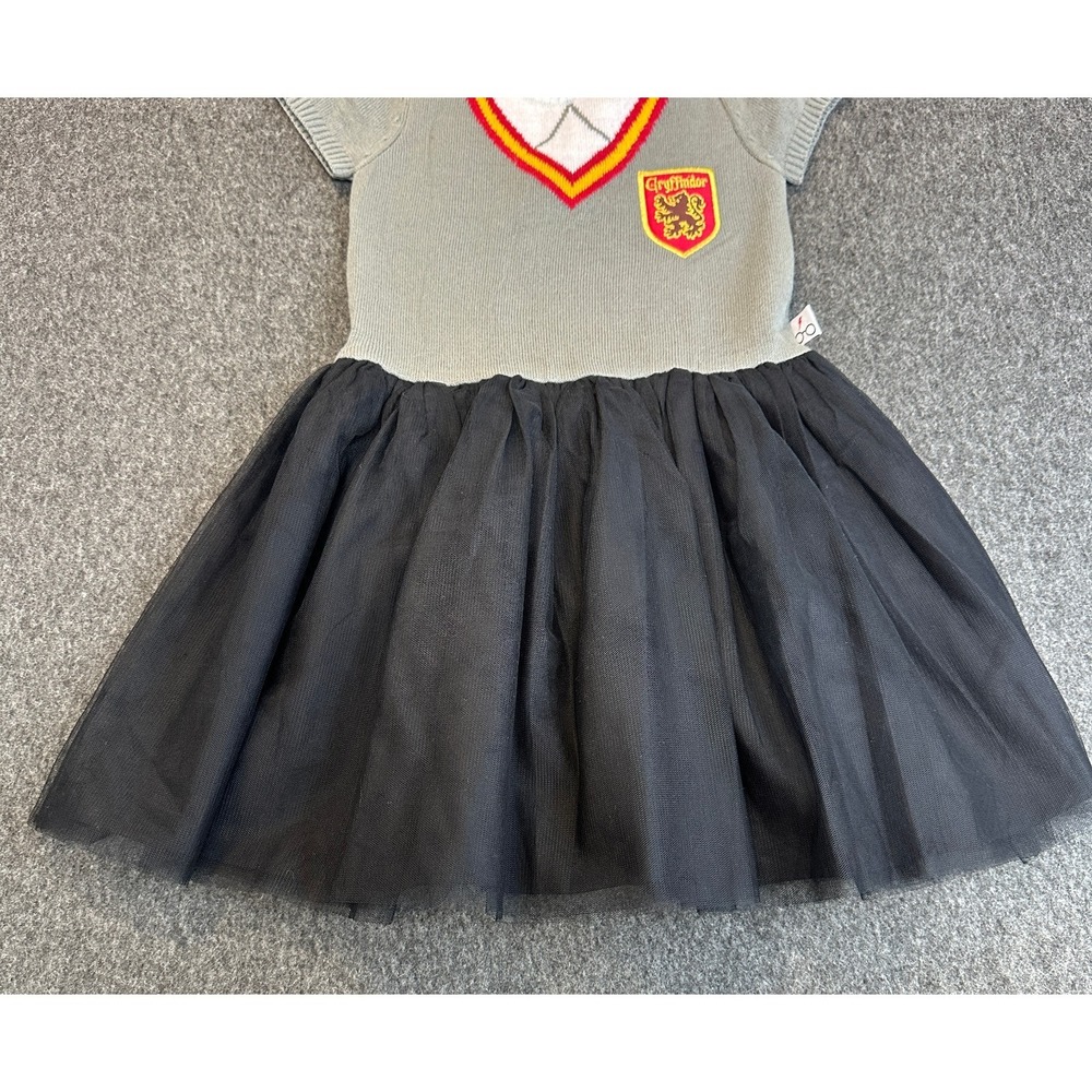Harry Potter Sweater Dress Girls Size 5T Gryffindor Tutu Cosplay Uniform Costume - Picture 5 of 16